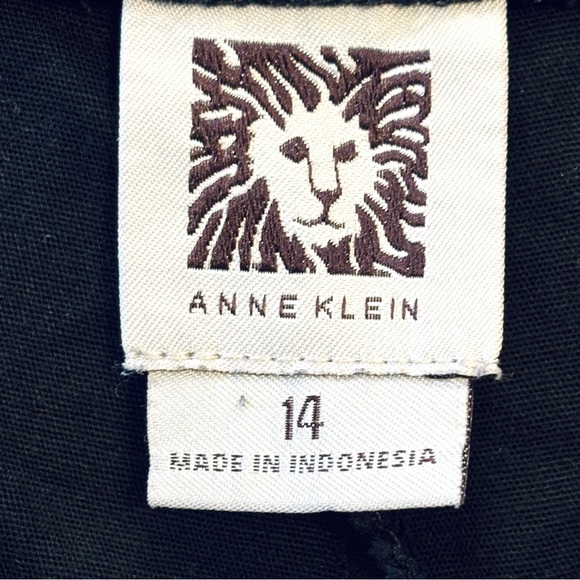 Anne Klein Black Straight Leg Pants Size 14 - Picture 4 of 6